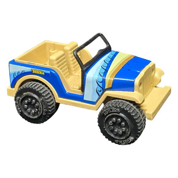 Vintage 1979 Tonka Jeep 812892 Blue Beach Waves Cruiser Car Vehicle - Picture 1 of 13
